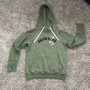Browning green womens hoodie size S